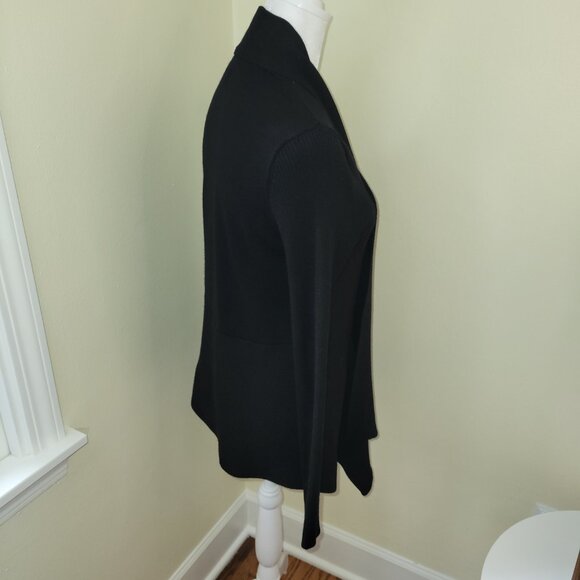 89th & Madison Black Sweater Open Cardigan Fine Knit Women's Size M - Picture 5 of 11